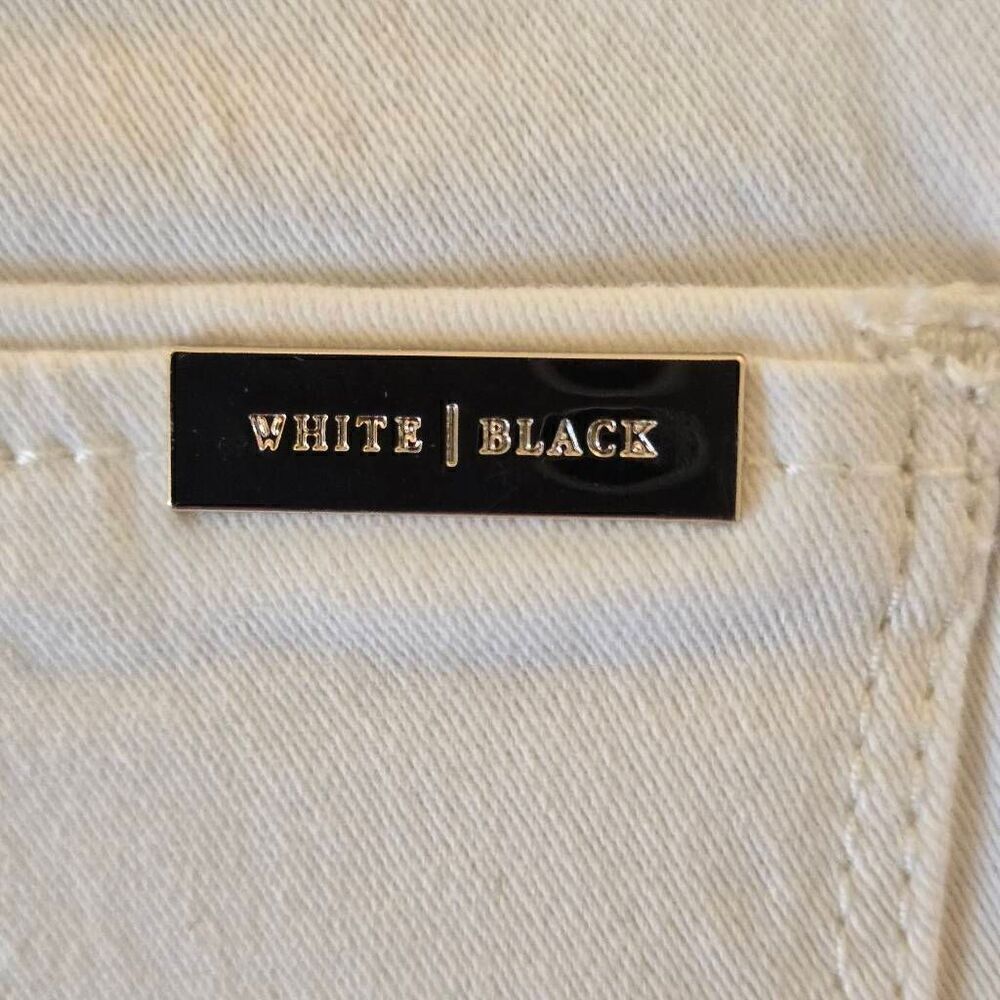 White House Black Market Womens Low Rise The Skimmer Ankle Jeans White Size 4 - Picture 8 of 16
